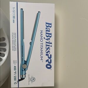 BaByliss Blue Titanium Flat Iron